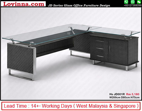 premium office desk with side return