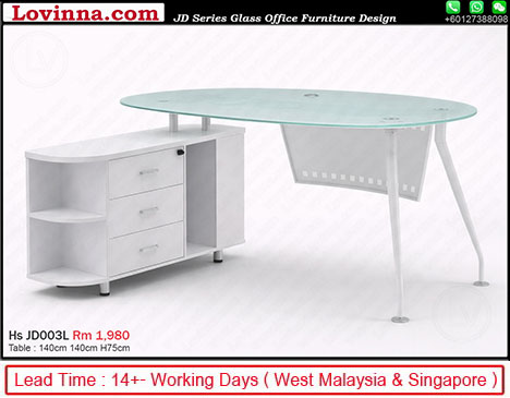 modern L desk for office workspace