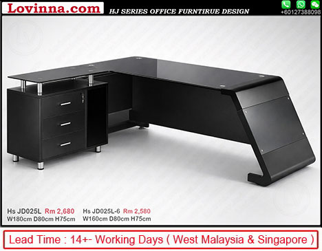 modern desk with drawer pedestal unit