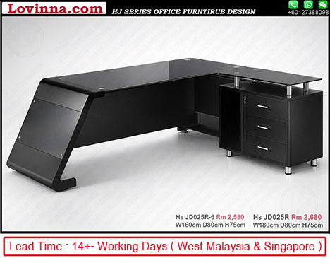 black glass office desk contemporary