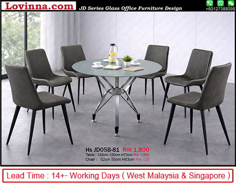 black office table with modern chairs