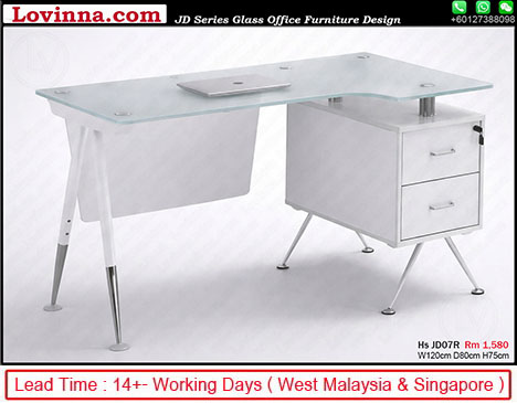 white executive desk minimalist concept