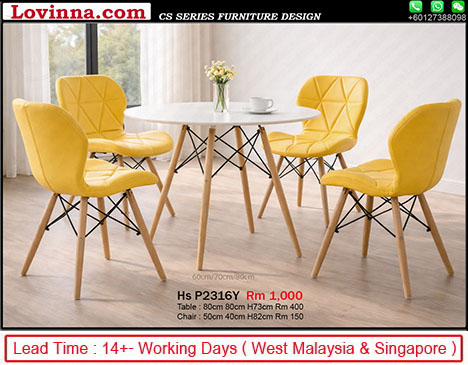 round office discussion table with four chairs