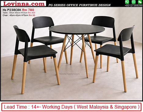 square office discussion table with seating