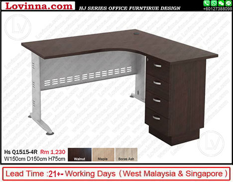 5ft x 5ft L shape table