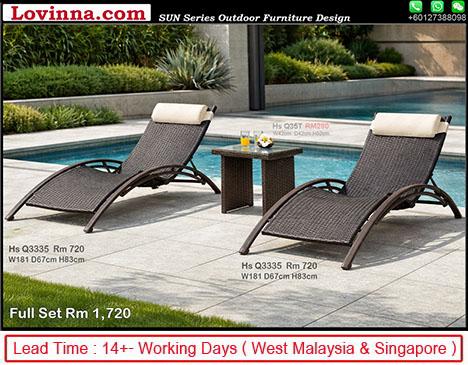 high end sunlounge for terrace and pool deck