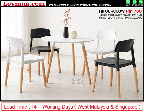 round discussion table with soft seating