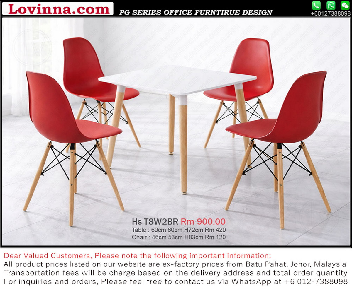 Discussion table positioned in a bright office space creating a comfortable and open feeling