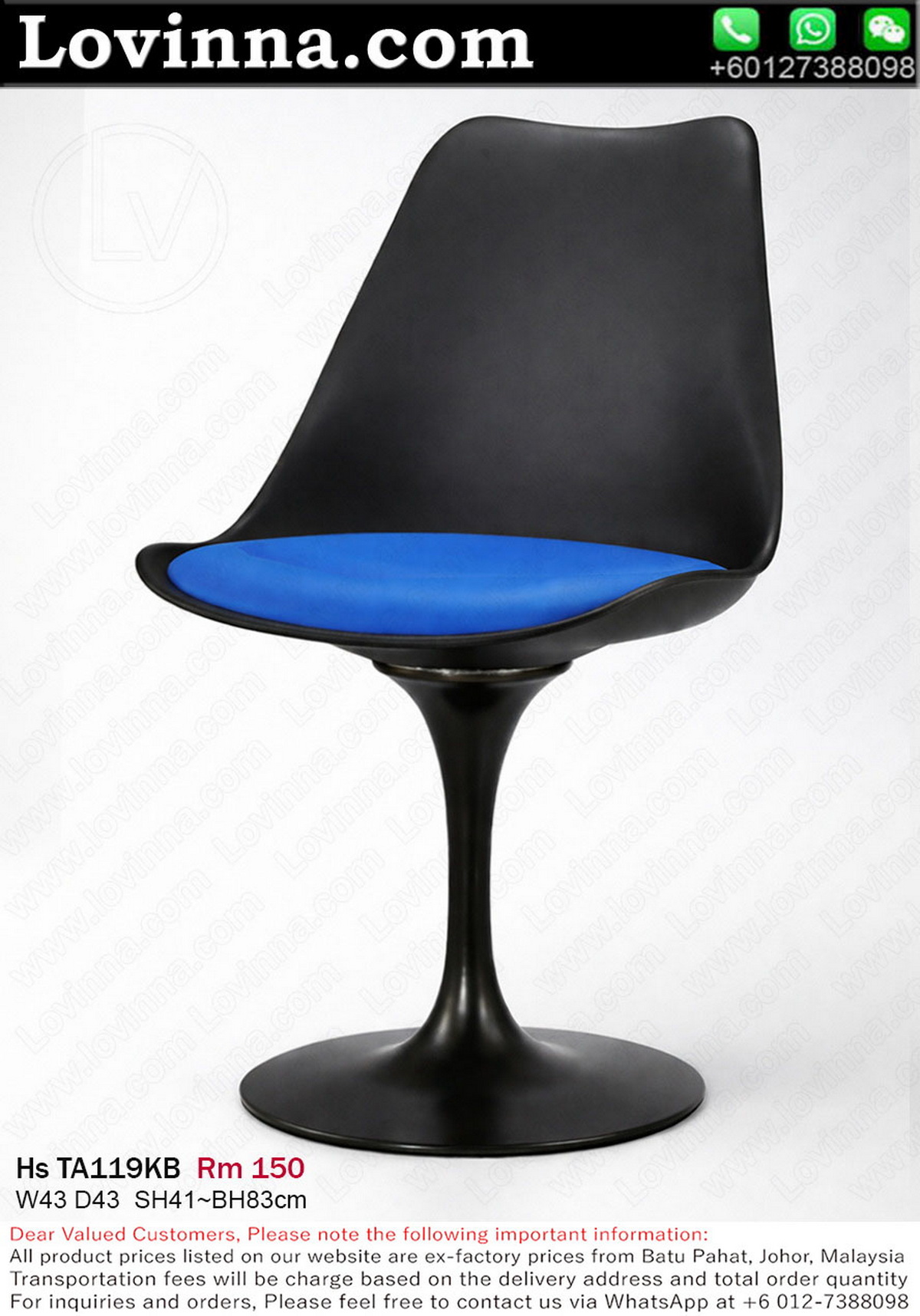 Designer Dining Chair with Single Support Base Enhancing Modern Lifestyle and Sophisticated Atmosphere