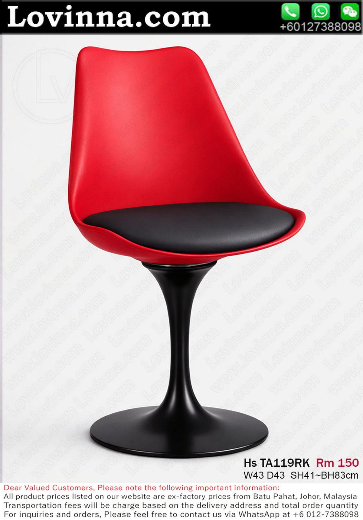 Minimalist Tulip Style Chair Perfect for Dining Area Creating Warm Elegant and Inviting Atmosphere
