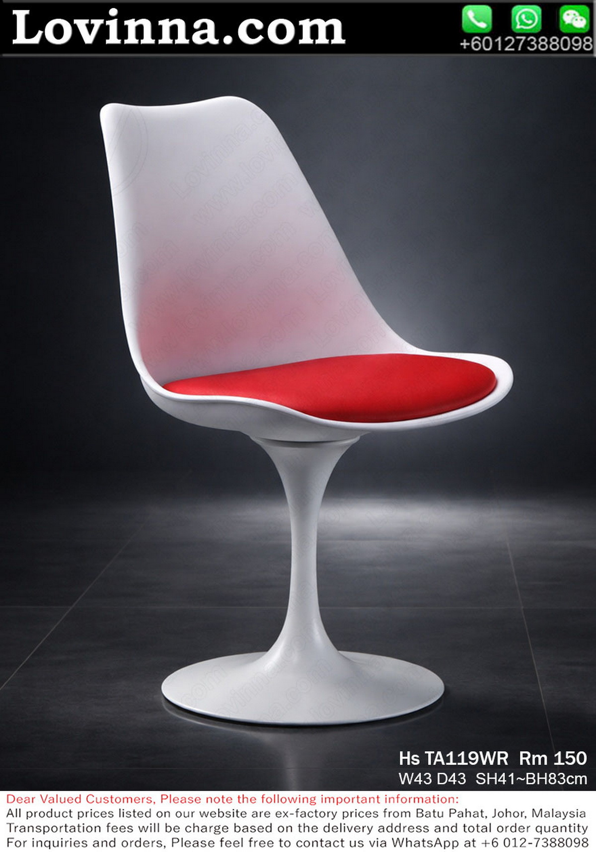Premium Pedestal Dining Chair with Ergonomic Form Enhancing Comfortable and Refined Living Space