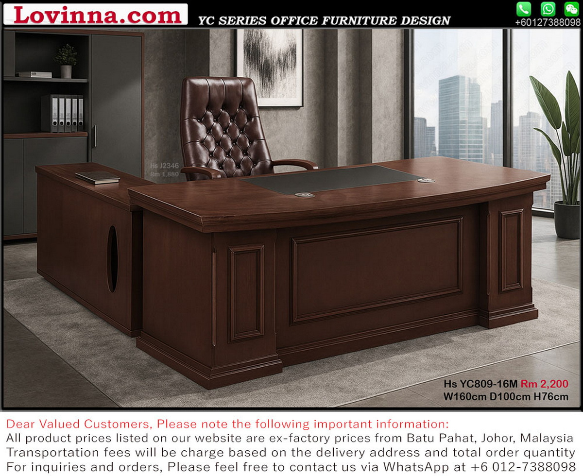 luxury wooden office desk classic design
