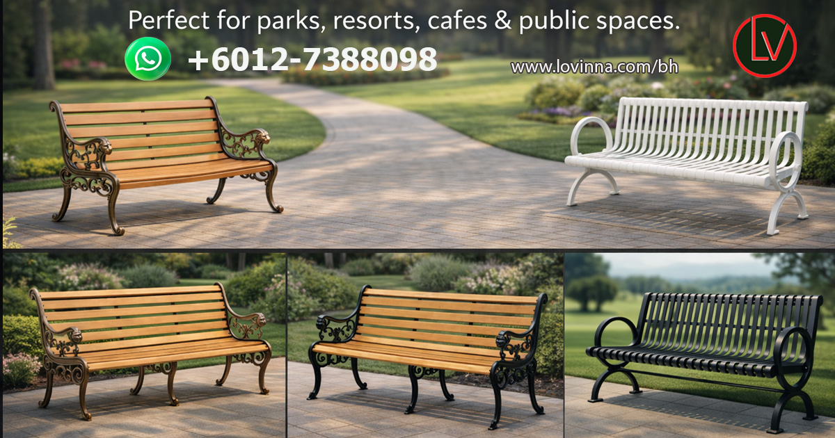 garden bench placed in a peaceful garden corner creating an elegant and relaxing outdoor atmosphere