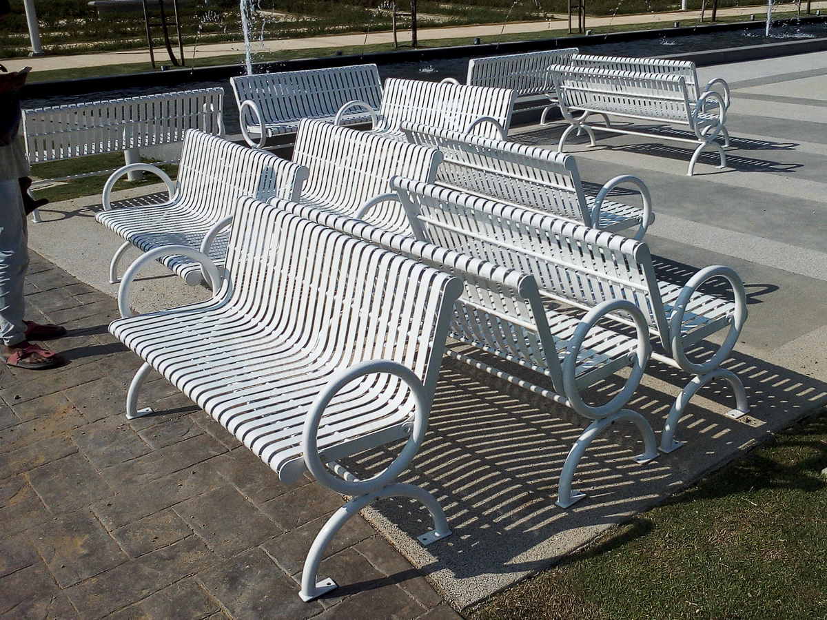 Outdoor garden bench delivered to Eco Majestic City Park Beranang Selangor