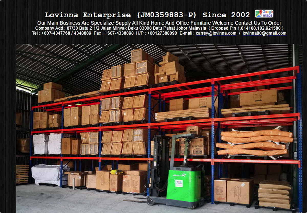 Ready stock warehouse shelving for office furniture and packed goods
