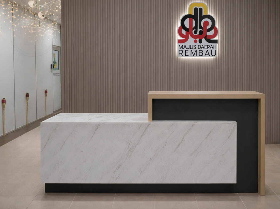 Reception counter delivered to Majlis Daerah Rembau