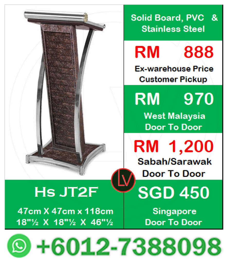 sleek acrylic podium  